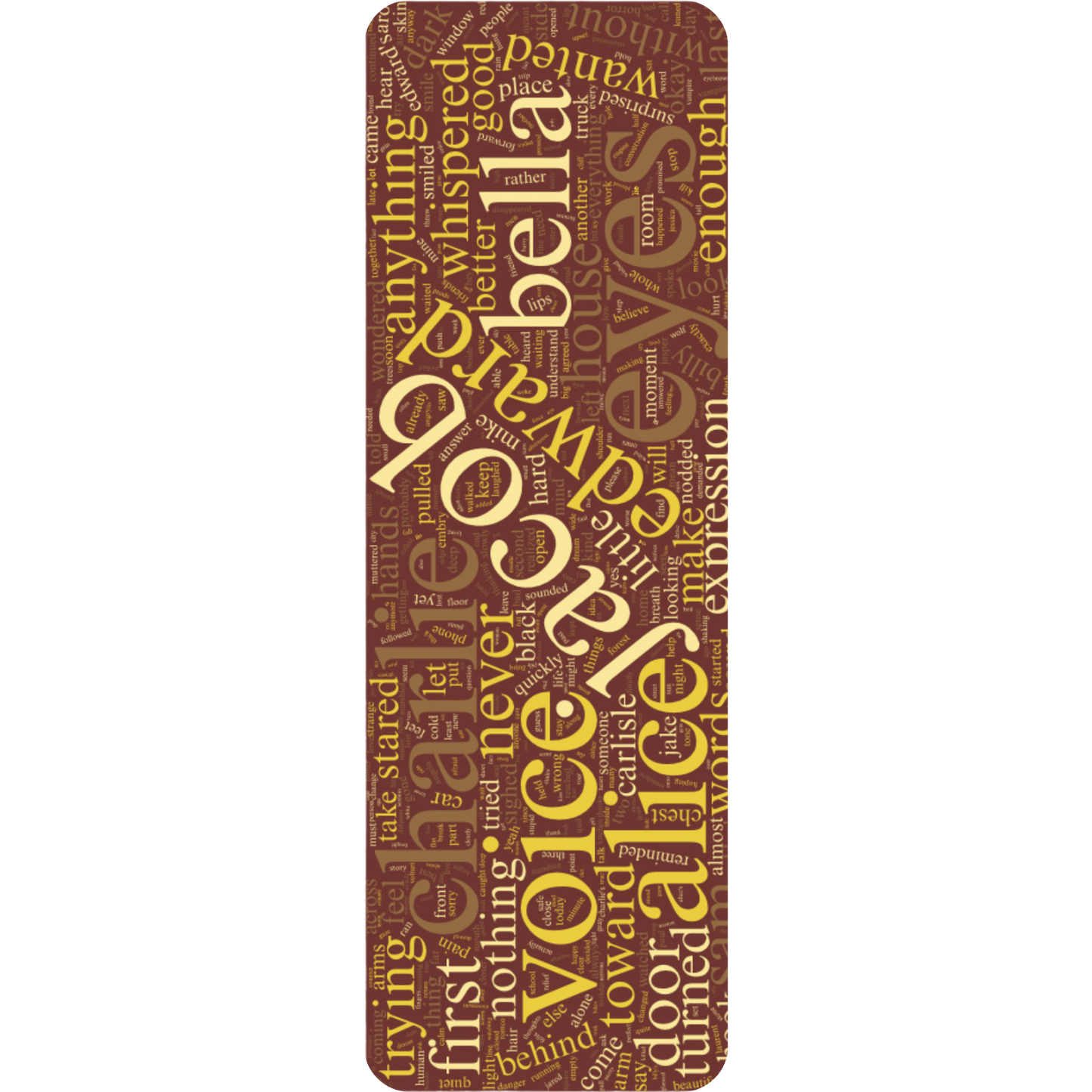 Word Cloud: Twilight Saga Bookmark