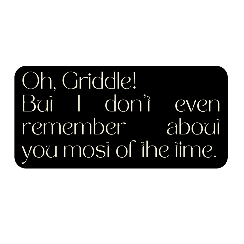 Oh, Griddle! Sticker