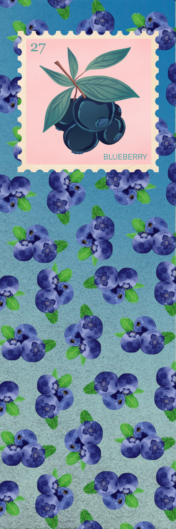 Blueberry Bookmark