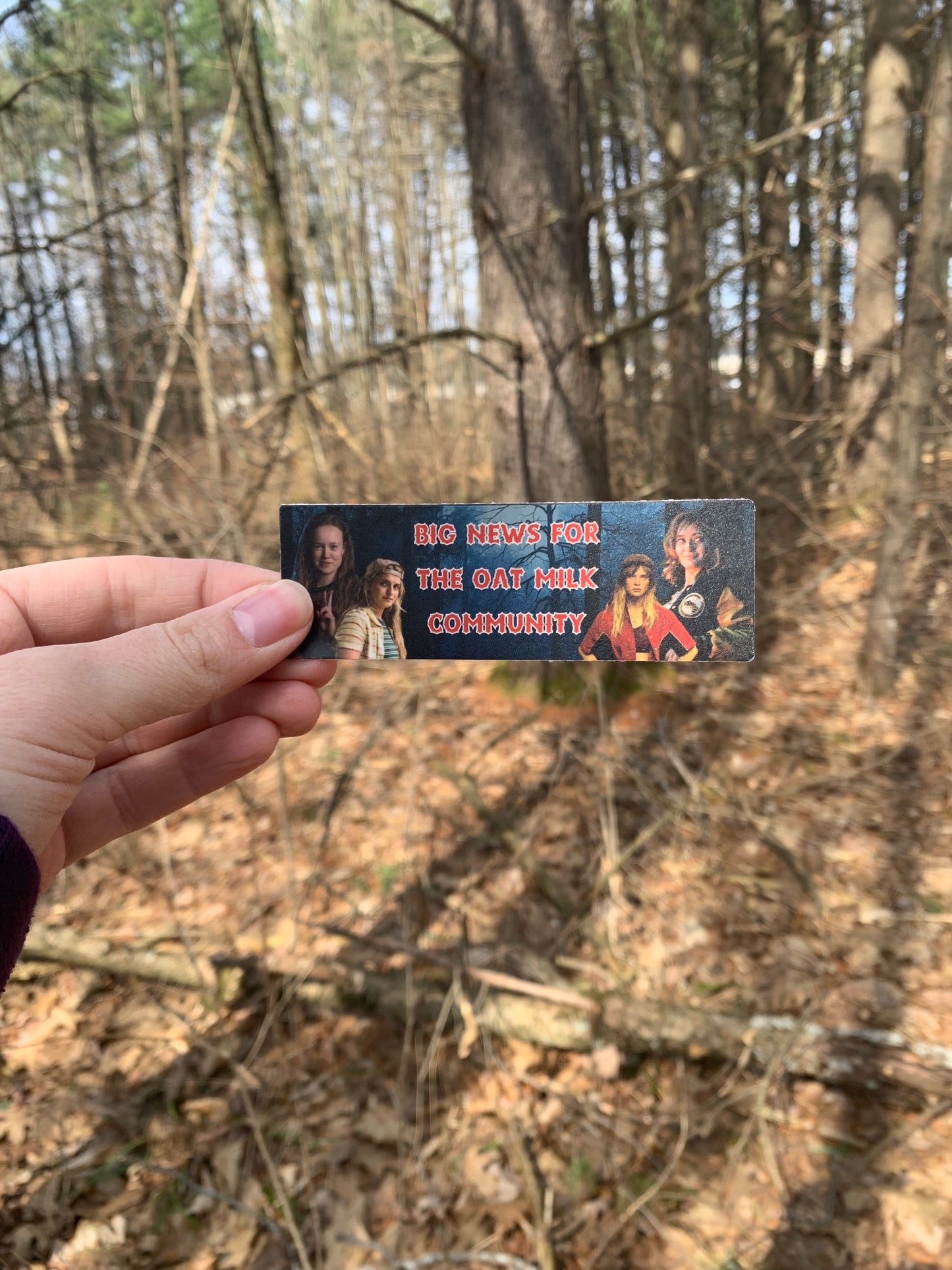 Big For The Oat Milk Community Mini Bumper Sticker