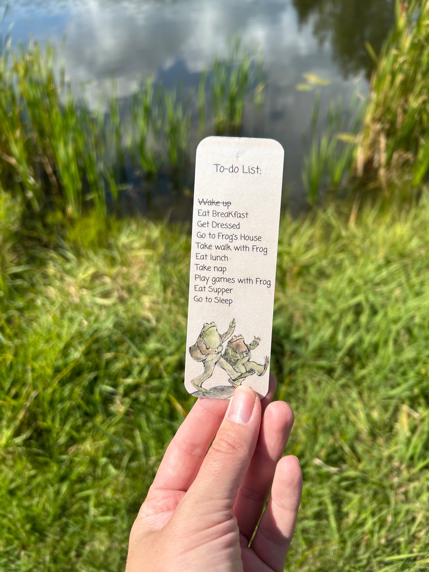 Frog To-Do List Bookmark