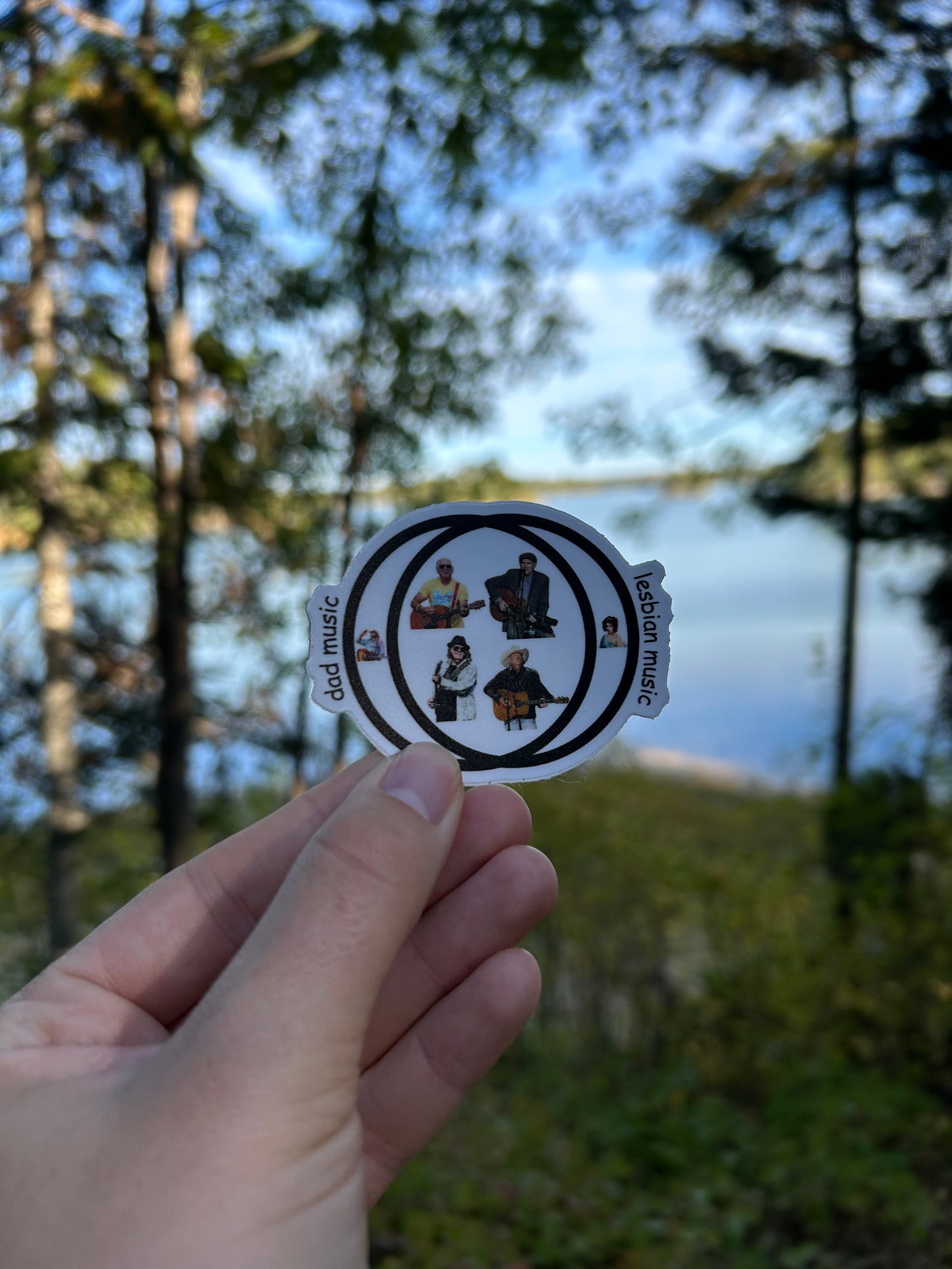 Lesbian Dad Music Sticker