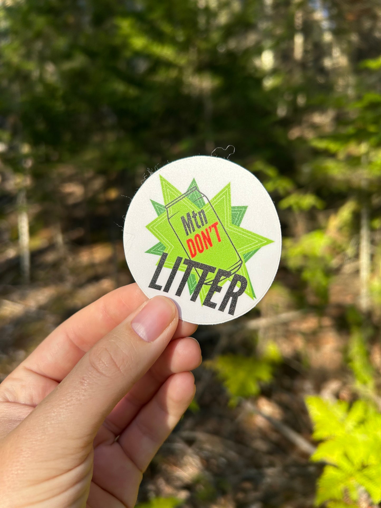 Mtn Don't Litter Sticker