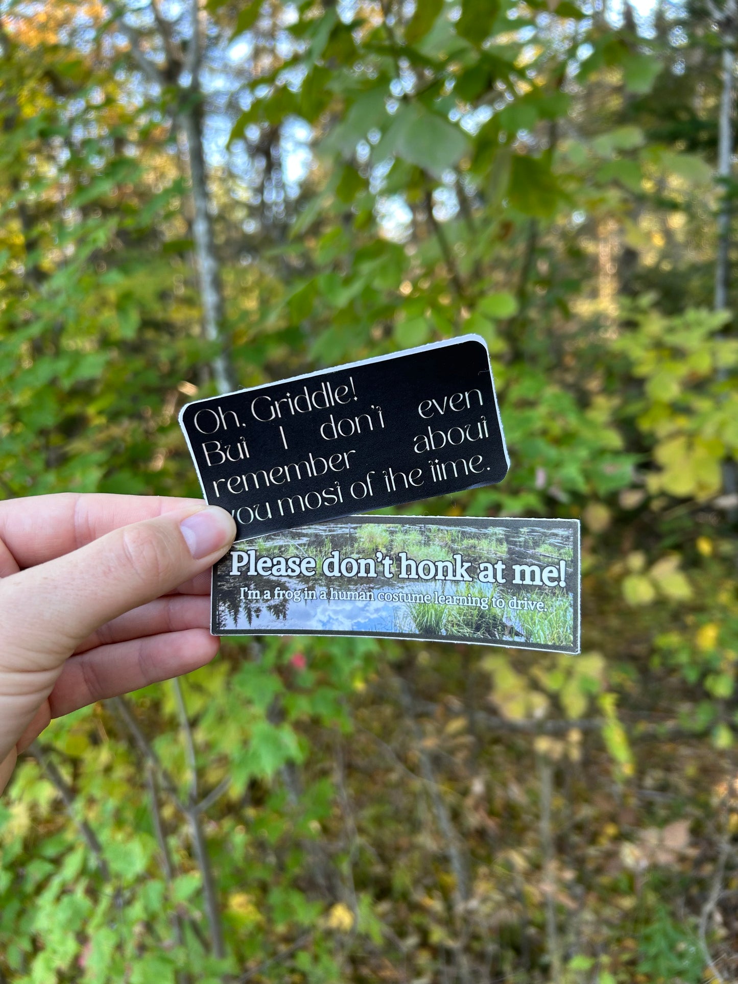 Frog In A Human Costume Mini Bumper Sticker