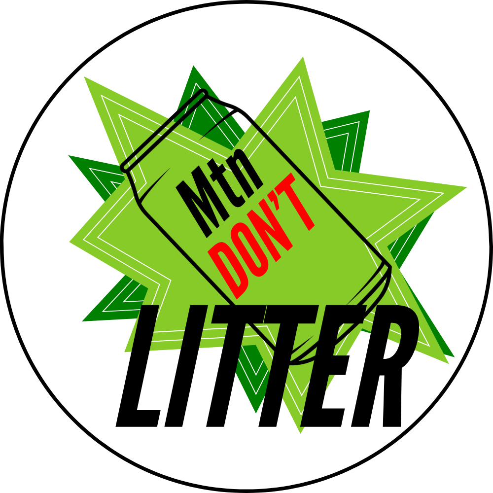 Mtn Don't Litter Sticker
