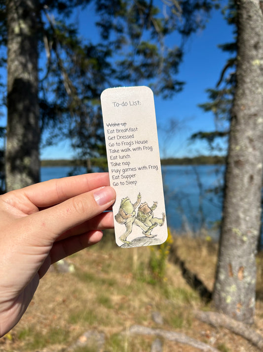 Frog To-Do List Bookmark