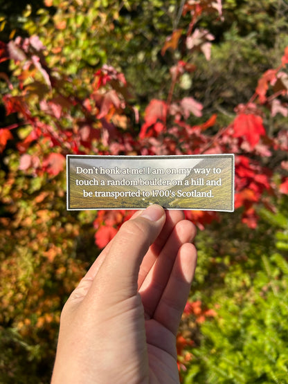 Outlander Mini Bumper Sticker