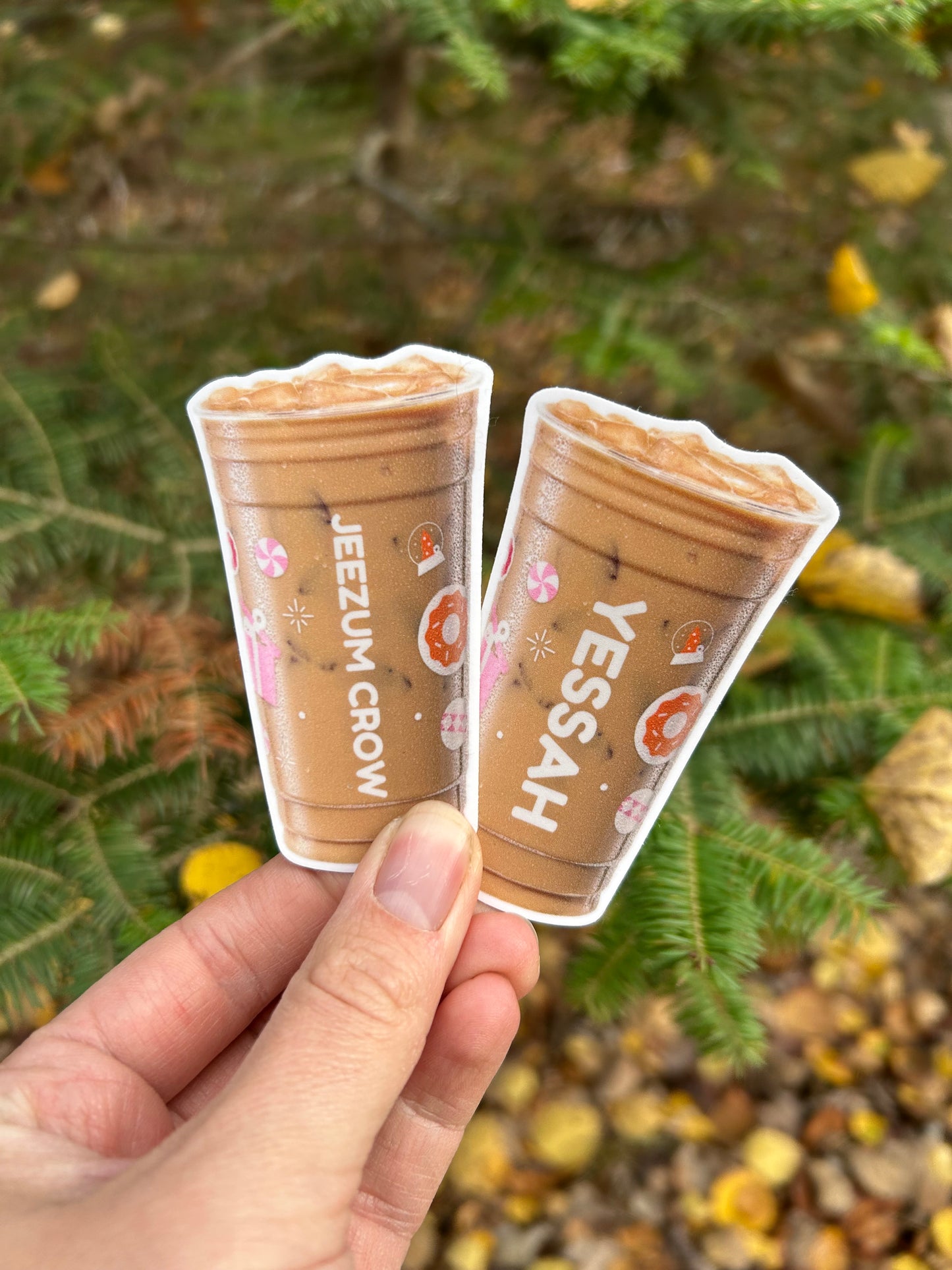 Dunkin' Mainer Phrases Stickers